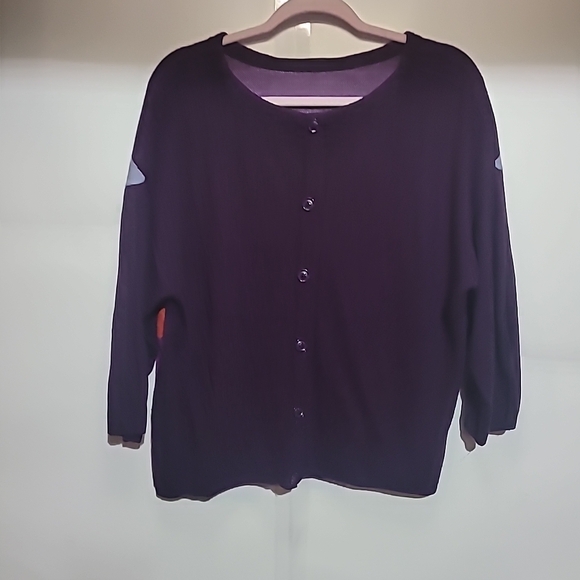 Worthington Purple Women's Cardigan - Picture 1 of 8
